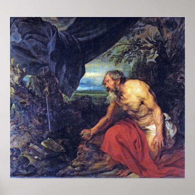 Poster Van Dyck - Saint Jerome (Devant)