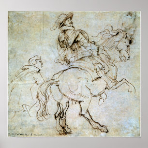 Poster Van Dyck - Study For An Equestrian Albert De Ligne