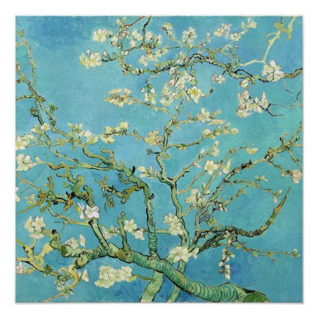 Poster Van Gogh Almond Blossoms (Devant)