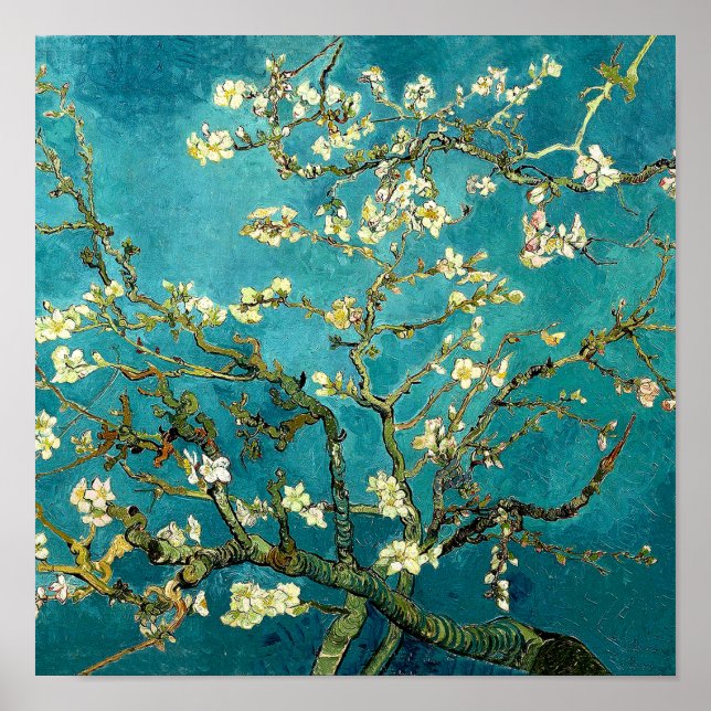 Poster Van Gogh Almond Blossoms Impressionnisme Classique (Devant)