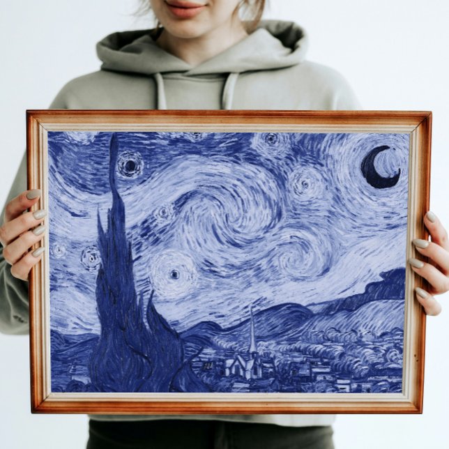 Poster Van Gogh Blue Rendition de la nuit étoilée (Créateur téléchargé)