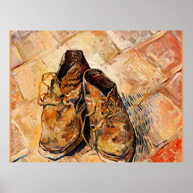 Poster Van Gogh célèbre peinture, Chaussures, (Devant)