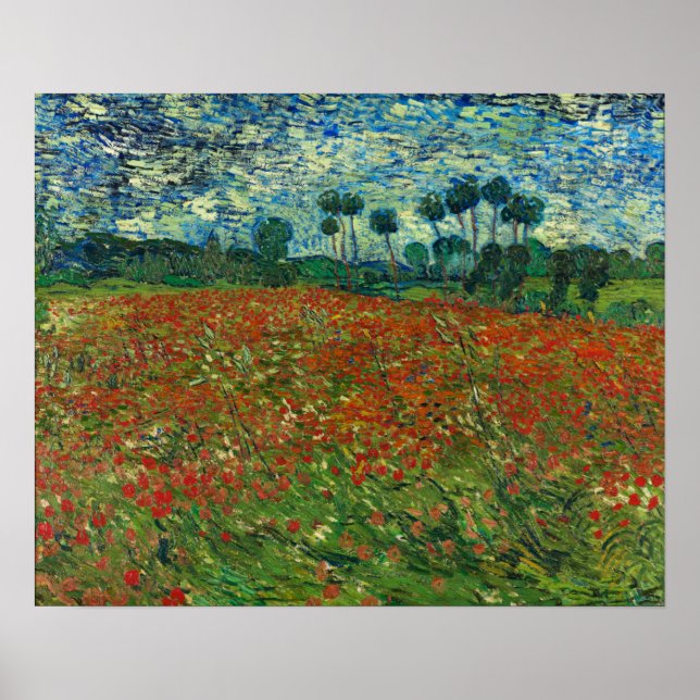 Poster Van Gogh - Champ de Coquelicots (Devant)