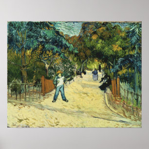 Poster Van Gogh - Entrée dans les jardins publics à Arles