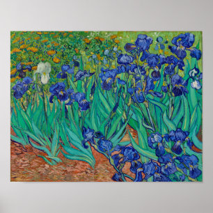 Poster Van Gogh Irises Floral Peinture
