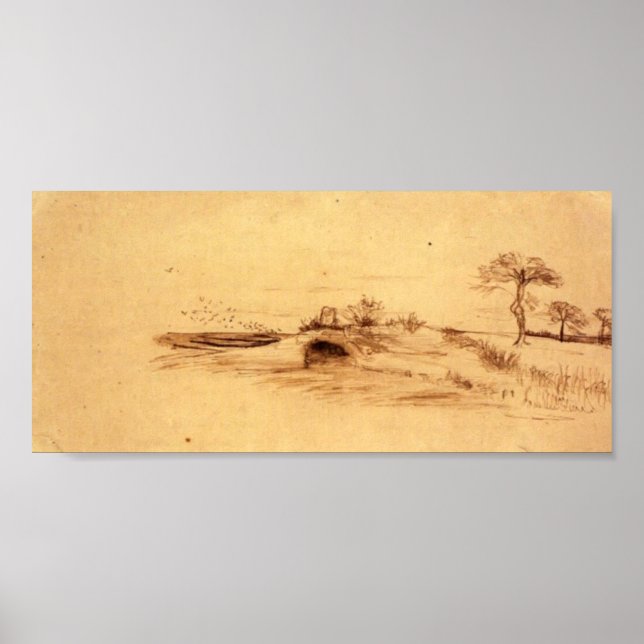 Poster Van Gogh - La grotte de Machpelah (Devant)