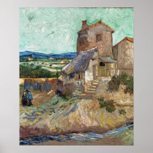 Poster Van Gogh - La Maison De La Crau (Ancien Moulin)