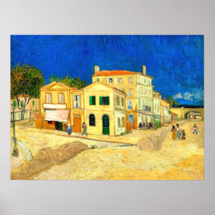Poster Van Gogh, La Maison Jaune,