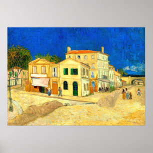 Poster Van Gogh, La Maison Jaune,