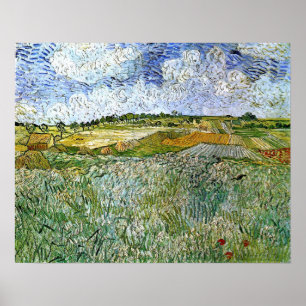 Poster Van Gogh - La plaine à Auvers 1890