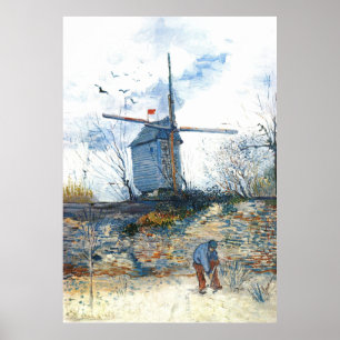 Poster Van Gogh : Le moulin de Galette