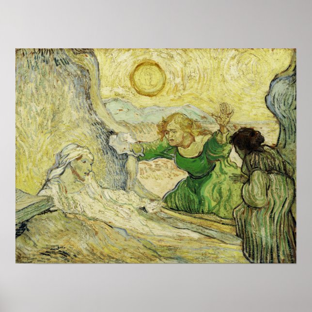 Poster Van Gogh - L'Élevement De Lazare (Après Rembrandt (Devant)