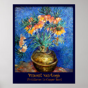 Poster Van Gogh : Les Fritillaires Dans Le Bol De Cuivre