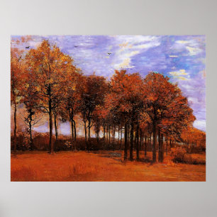 Poster Van Gogh - Paysage d'automne