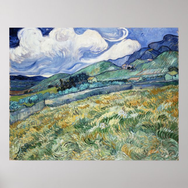 Poster Van Gogh - Paysage De Saint-Rémy (Devant)