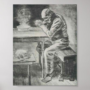 Poster Van Gogh - Prière avant le repas
