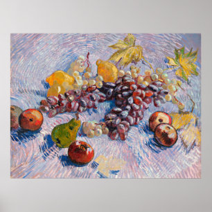 Poster Van Gogh - Raisins, citrons, poires et pommes