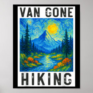 Poster Van Gogh Randonnée, Camping Montagnes Nature, Drôl