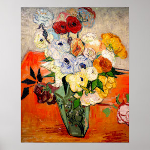 Poster Van Gogh Roses and Anemones