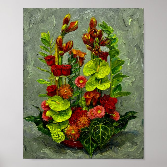 Poster Van Gogh Roses and Other Flowers (Devant)