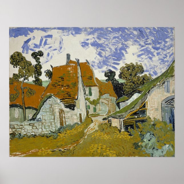 Poster Van Gogh - Rue Auvers-Sur-Oise (Devant)