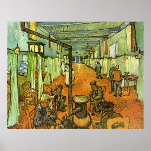 Poster Van Gogh, salle dans l'hôpital,