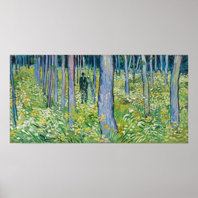 Poster Van Gogh - Sous-bois à deux chiffres (Devant)