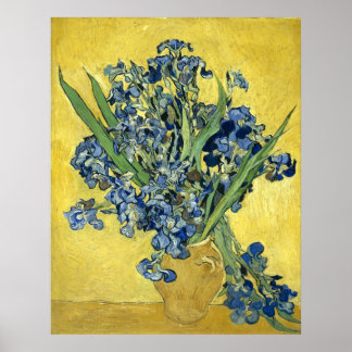 Poster Van Gogh Still Life Vase, Irises (F678) Art