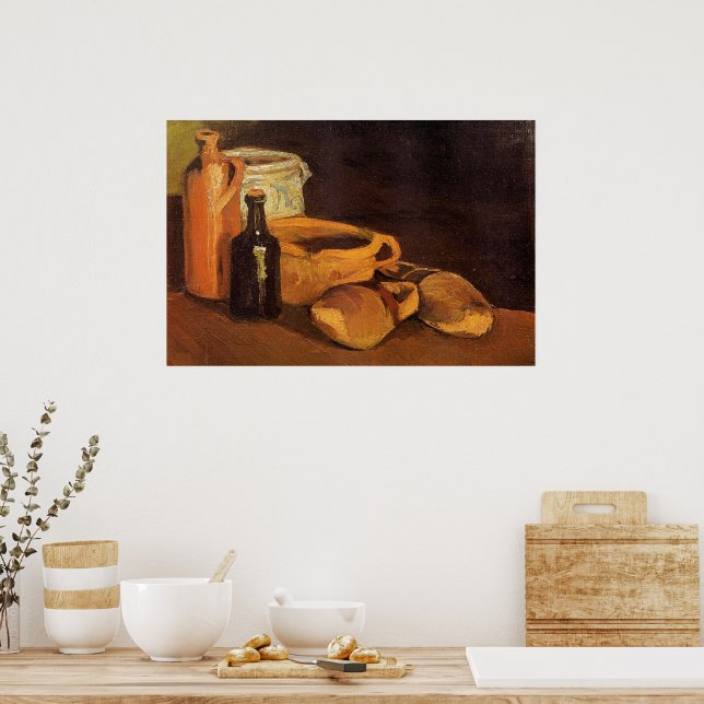 Poster Van Gogh - Still Life with Clogs and Pots (Cuisine)