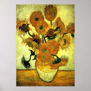Poster Van Gogh - Sunflowers, 14