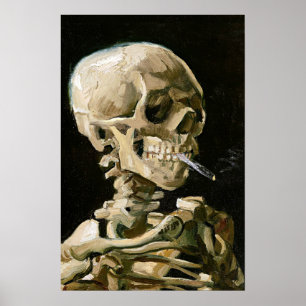 Poster Van Gogh - Tête de squelette