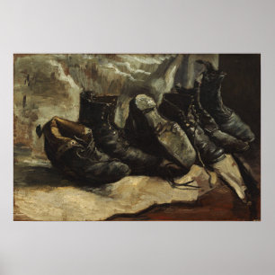 Poster Van Gogh - Trois Paires De Chaussures 1886