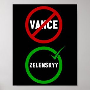 Poster Vance Trump contre Zelenskyy Maison Blanche Réunio