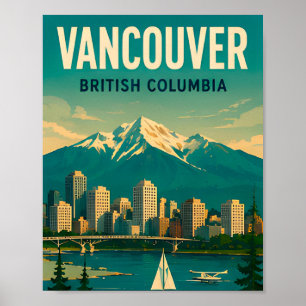 Poster Vancouver Canada Souvenir de Voyage