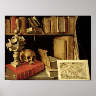 Poster Vanitas avec cadran solaire, c.1626-40