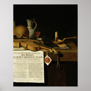 Poster Vanitas still life homage