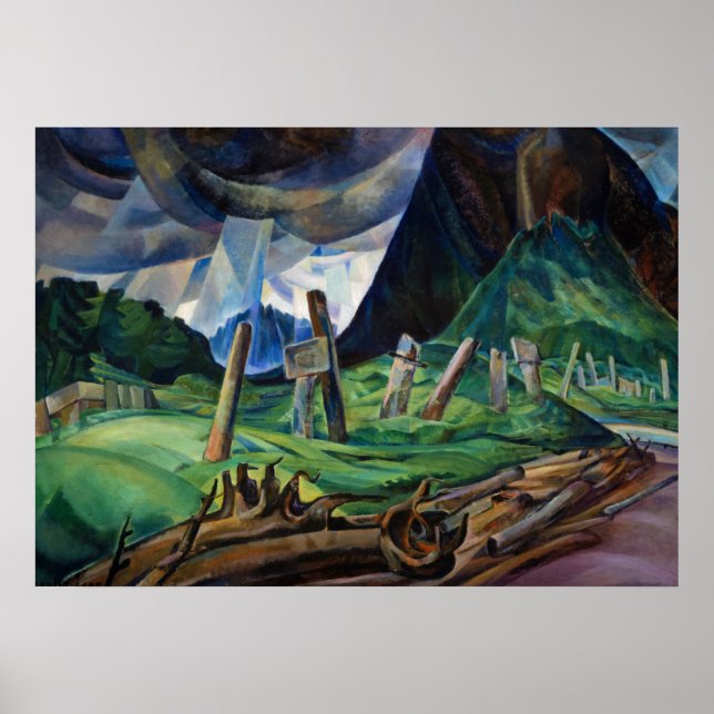 Poster Vanquished, 1930 par Emily Carr (Devant)