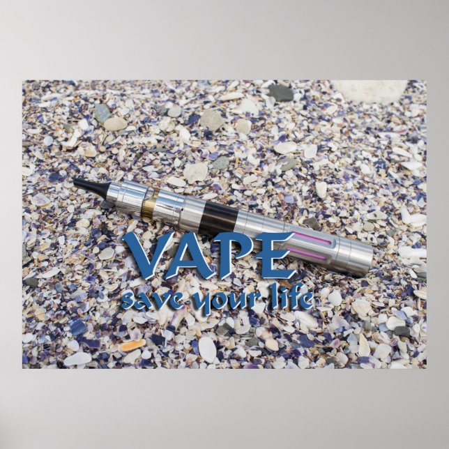 Poster Vape et sauve ta vie (Devant)
