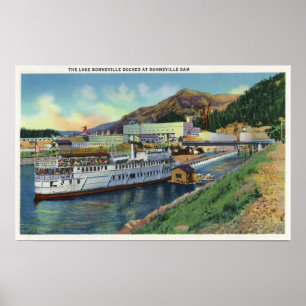 Poster Vapeur d'OregonLake Bonneville accouplé au
