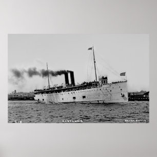 Poster Vapeur Eastland de passager de Great Lakes