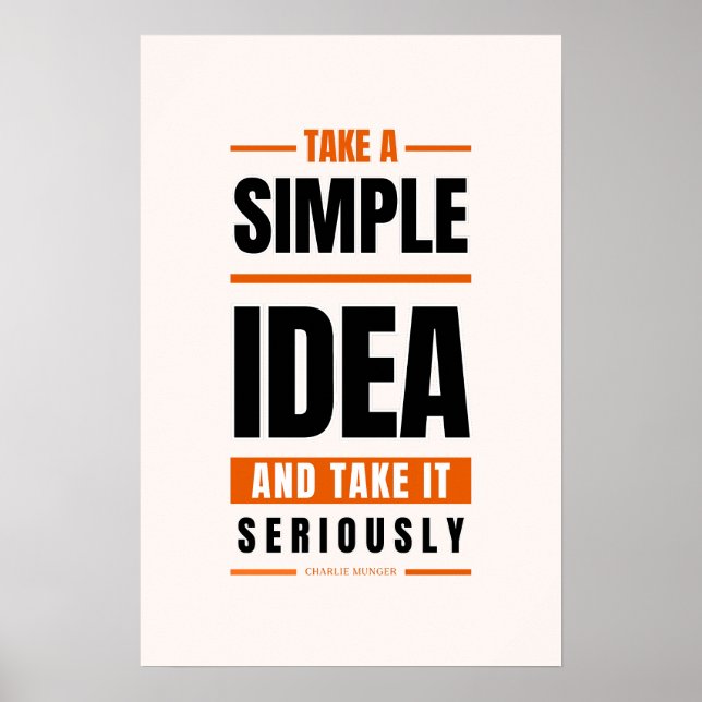 Poster Variation de l'affiche de Charlie Munger (Devant)