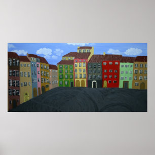 Poster Varsovie, Pologne