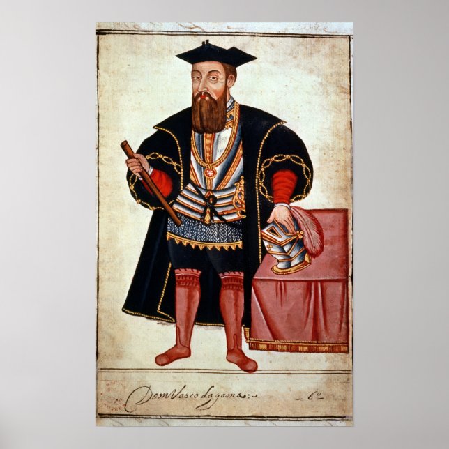 Poster Vasco da Gama, illustration (Devant)