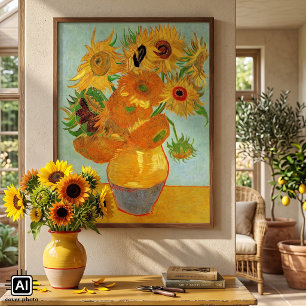 Poster Vase avec douze tournesols par Vincent van Gogh