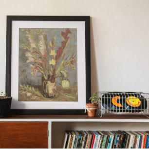 Poster Vase avec Glaïeuls par Vincent van Gogh