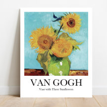 Vase avec trois tournesols par Vincent Van Gogh