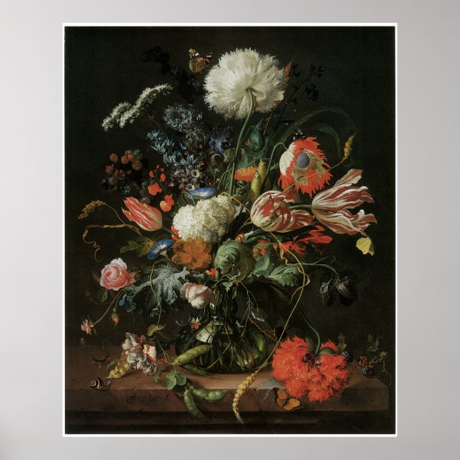 Poster Vase de fleurs, c.1660 (Devant)