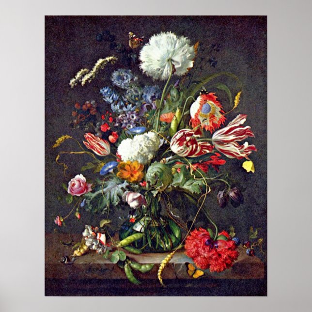 Poster vase de fleurs de Jan Davidsz de Heem (Devant)