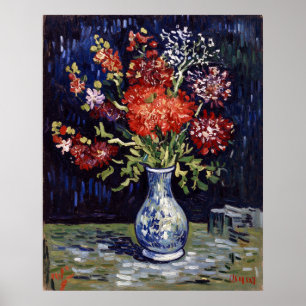 Poster Vase de fleurs de Van Gogh