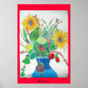 Poster Vase de fleurs par Lauren